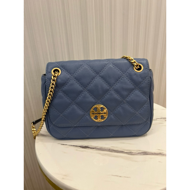 Tory burch willa藍色 TB全新 二手包包美國代購購入