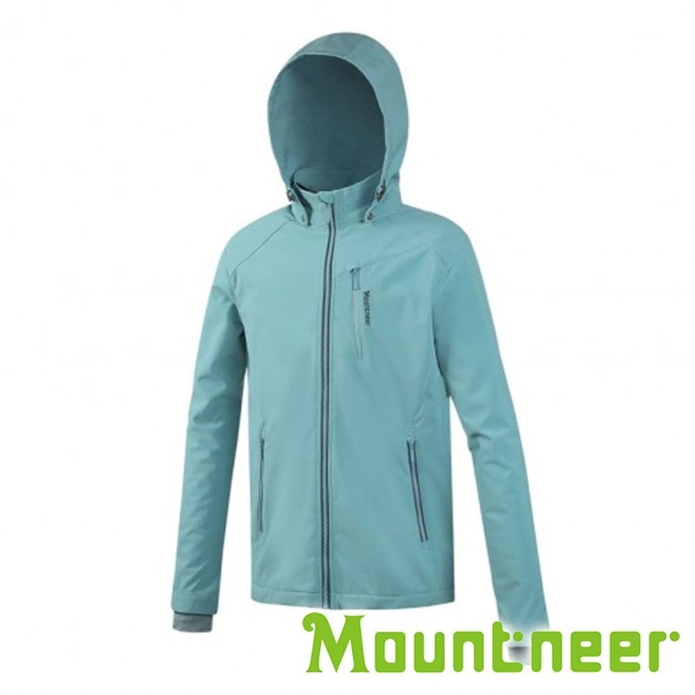 【Mountneer】男輕量防風SOFT SHELL外套『碧綠』M12J01