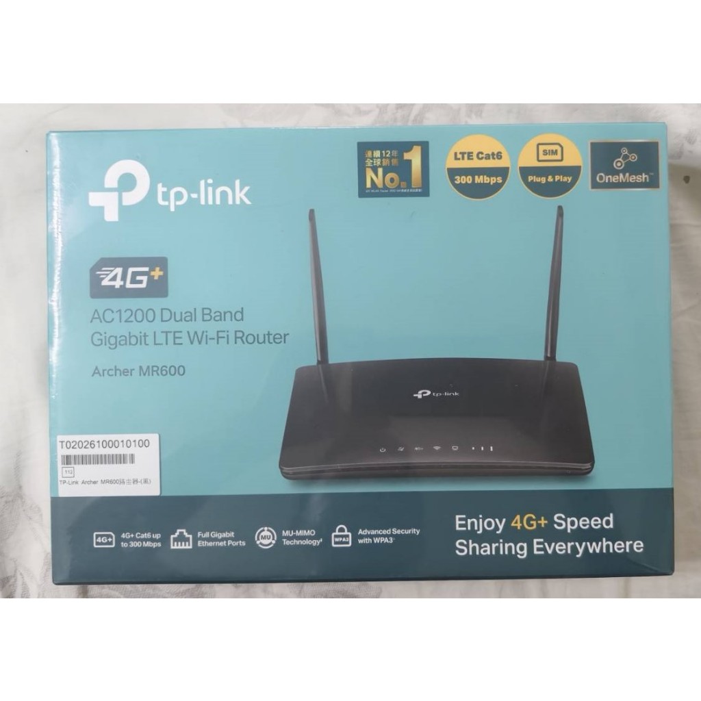 （現貨）全新未拆 TP-Link Archer MR600 無線4G+ LTE 網路路由器 tplink