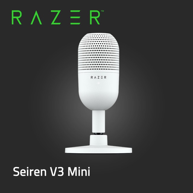 Razer Seiren V3 Mini 魔音海妖 V3 Mini 麥克風 (白) RZ19-05050300-R3M1
