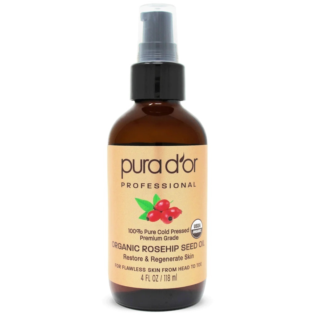 全新 現貨 美國 PURA D'OR 有機 玫瑰果籽油 精油 身體油 護髮油 保濕 按摩 維生素 無動物實驗 USDA