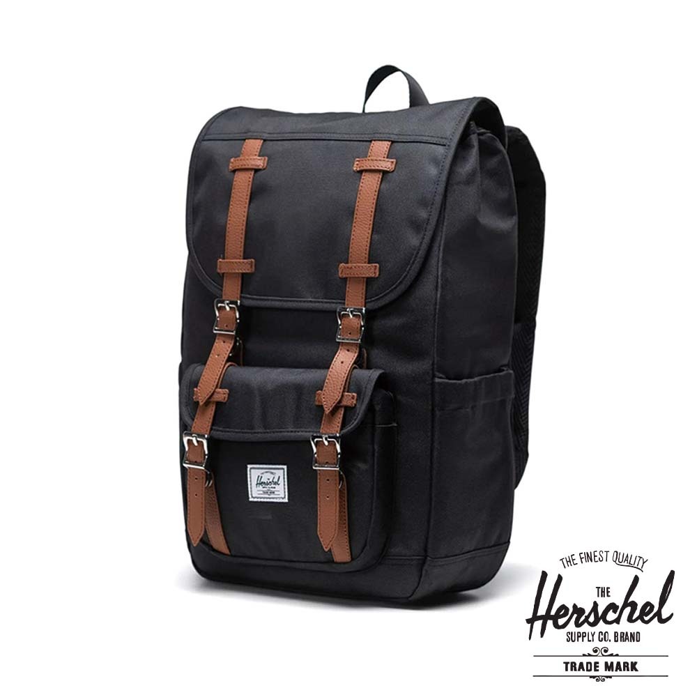 Herschel Little Amearica™ Mid【11391】棕黑 筆電包 減壓背帶 登山包 後背包