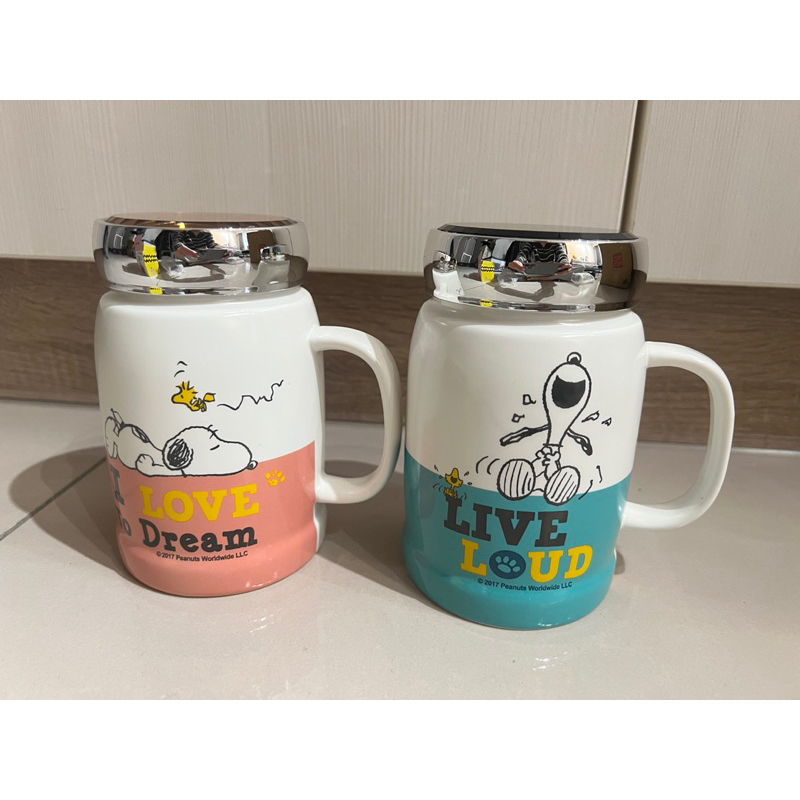 Snoopy 史努比 小日子陶瓷蓋杯 馬克杯 附蓋子 史努比商品