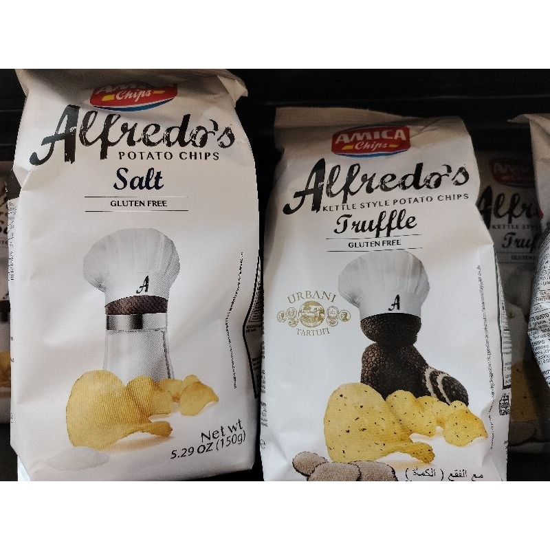 義大利Alfredos原切洋芋片--海鹽、黑松露100g