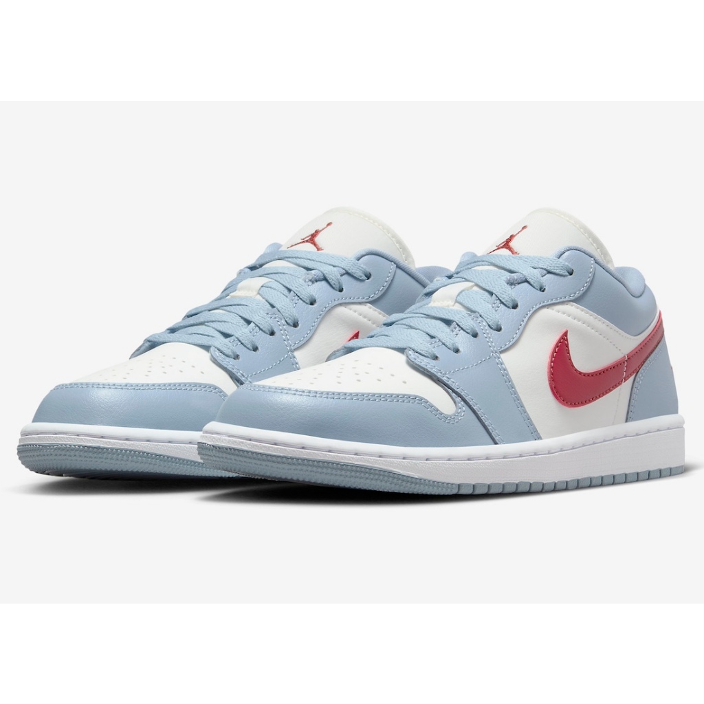 【EAT-SHOE】WMNS AIR JORDAN 1 LOW 灰藍紅 女段 男女鞋 DC0774-164