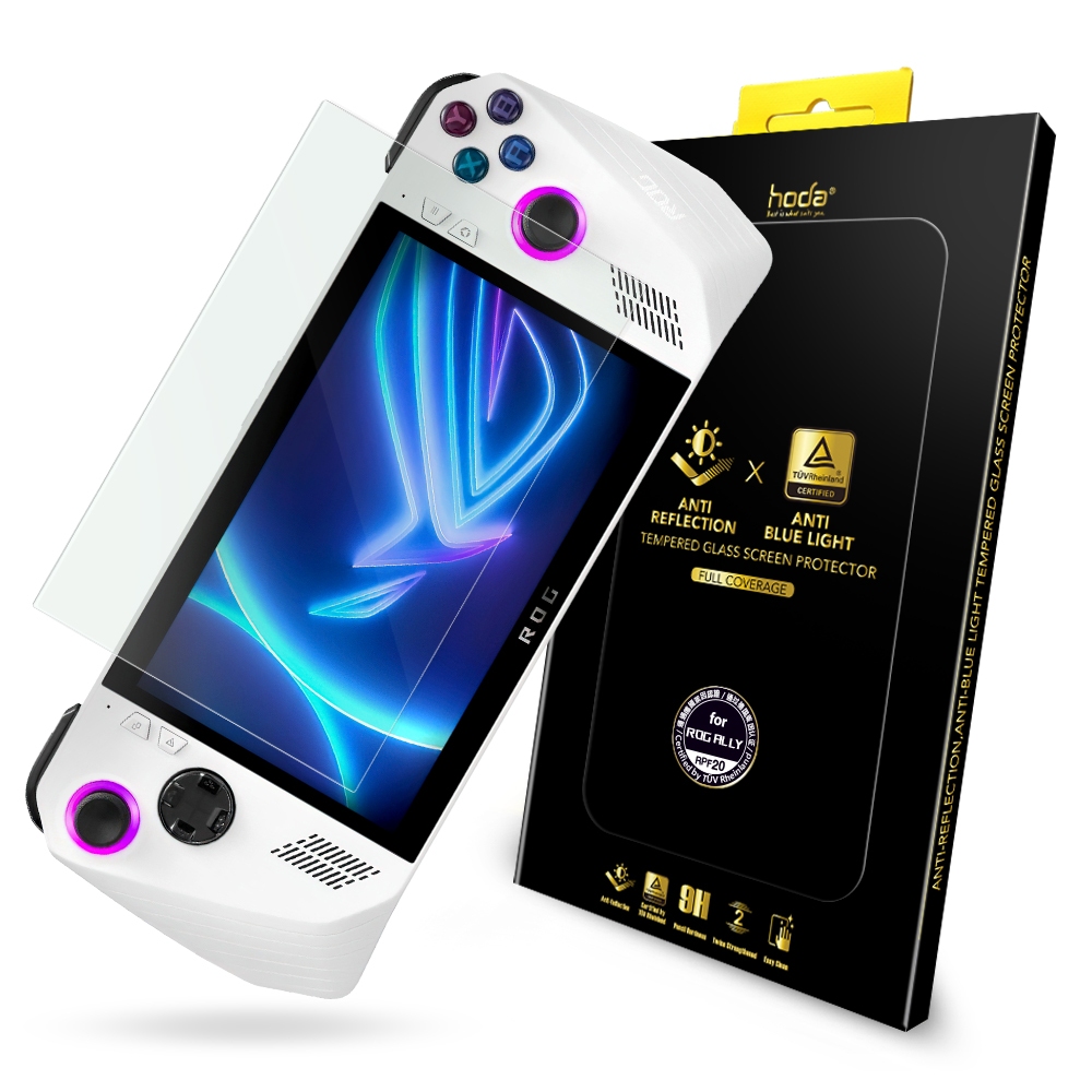 HODA ASUS ROG Ally AR抗反射德國萊因抗藍光認證玻璃保護貼