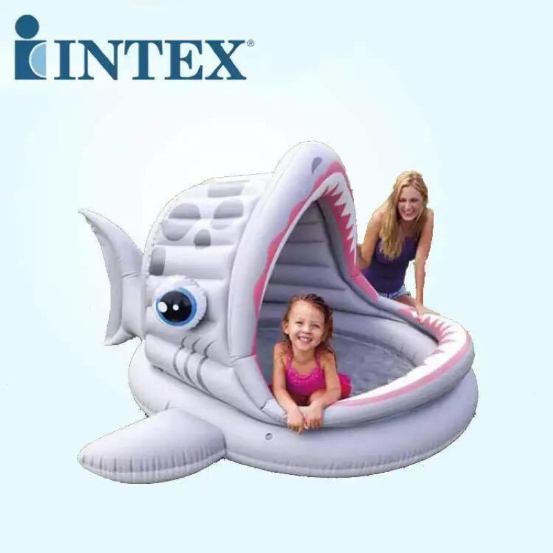 INTEX 鯊魚張口造型 遊戲床 戲水池  大球池 大容量小空間適用 《好市多絕版品蝦皮獨賣》
