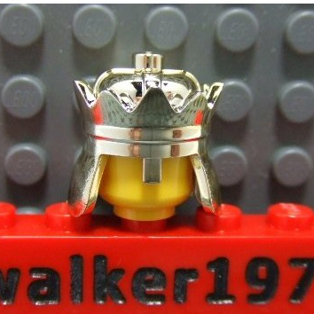 【積木2010】樂高 LEGO 鍍金色 皇冠 / 王冠 國王皇冠 城堡 71015 (Chrome Gold) C-03