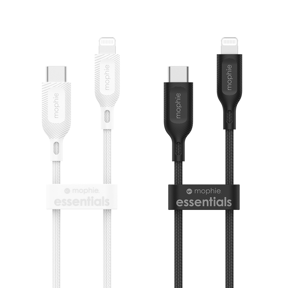 【mophie】 MFi認證USB-C To Lightning essentials 編織快速充電傳輸線