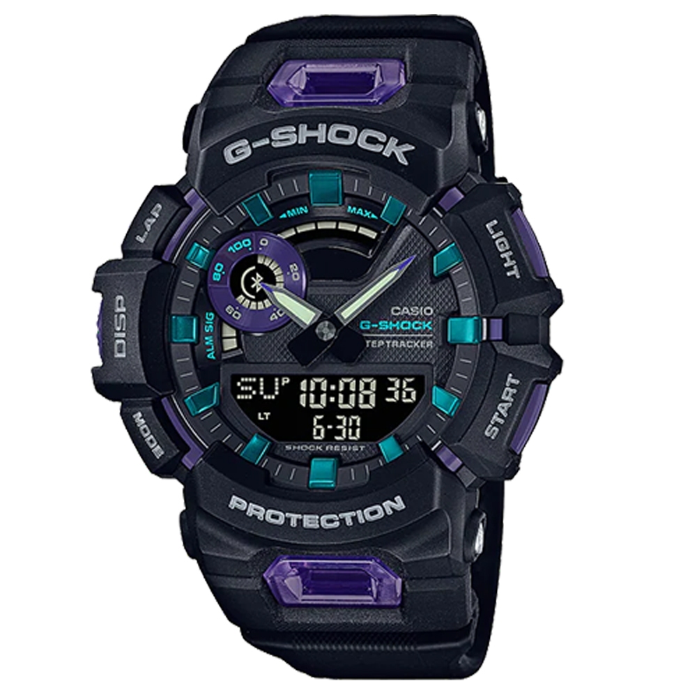 時計屋 G-SHOCK GBA-900-1A6 雙顯男錶 藍牙手機連線 運動計步 膠質錶帶 防水 防震 GBA-900