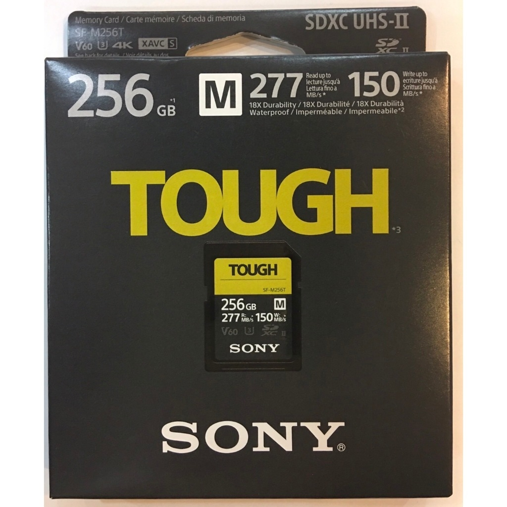 台灣索尼公司貨 SONY SF-M256T SDXC 256GB  TOUGH 277MB/s UHS-II