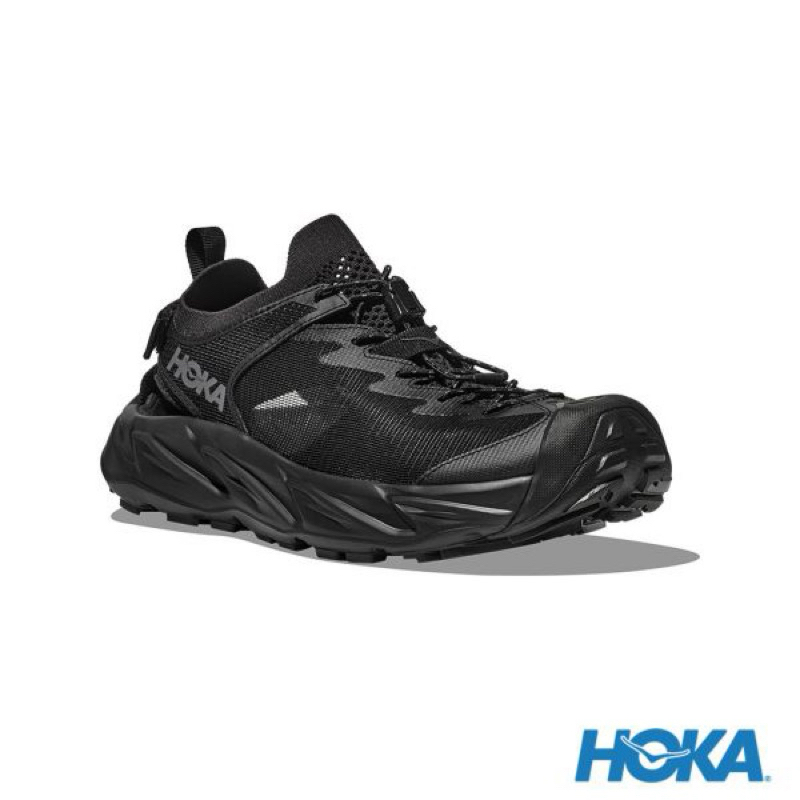 新款上市 HOKA 女 Hopara 2 健行涼鞋 黑