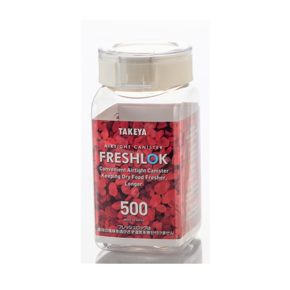 &lt;現貨&gt;  日本製 FRESHLOK 密封收納罐 500ml 角型 調味罐/密封罐  TAKEYA