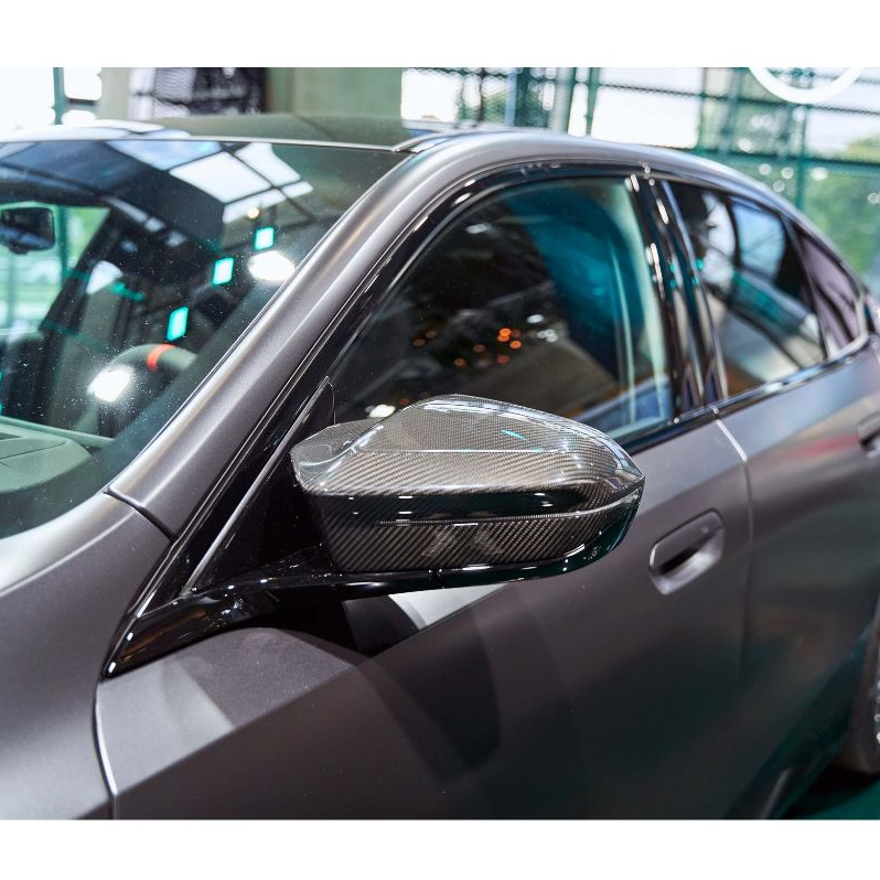 【現貨 / 乾碳】BMW G60 I5｜G70 I7 升級 牛角款 乾式碳纖維 後視鏡蓋 後視鏡殼 卡夢 預浸布 熱壓