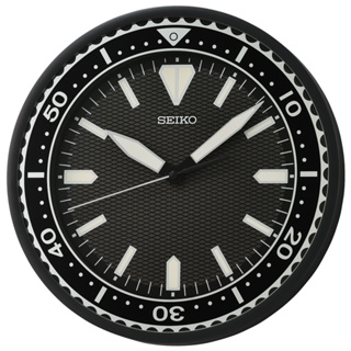 SEIKO CLOCK 水鬼系列黑.紅藍框智慧夜光靜音掛鐘型號:QXA791J.QXA791K兩款【神梭鐘錶】SK050