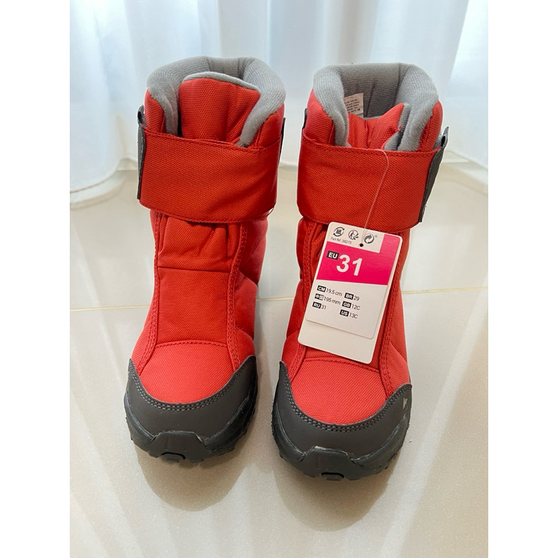 全新 迪卡儂 decathlon QUECHUA兒童款 -10°C 高筒保暖雪地健行雪靴