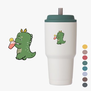 免運 臺灣製 YCCT速吸杯2代900ml(內膽陶瓷層) - 龍 - 瞬收吸管環保飲料杯/保冰保溫杯