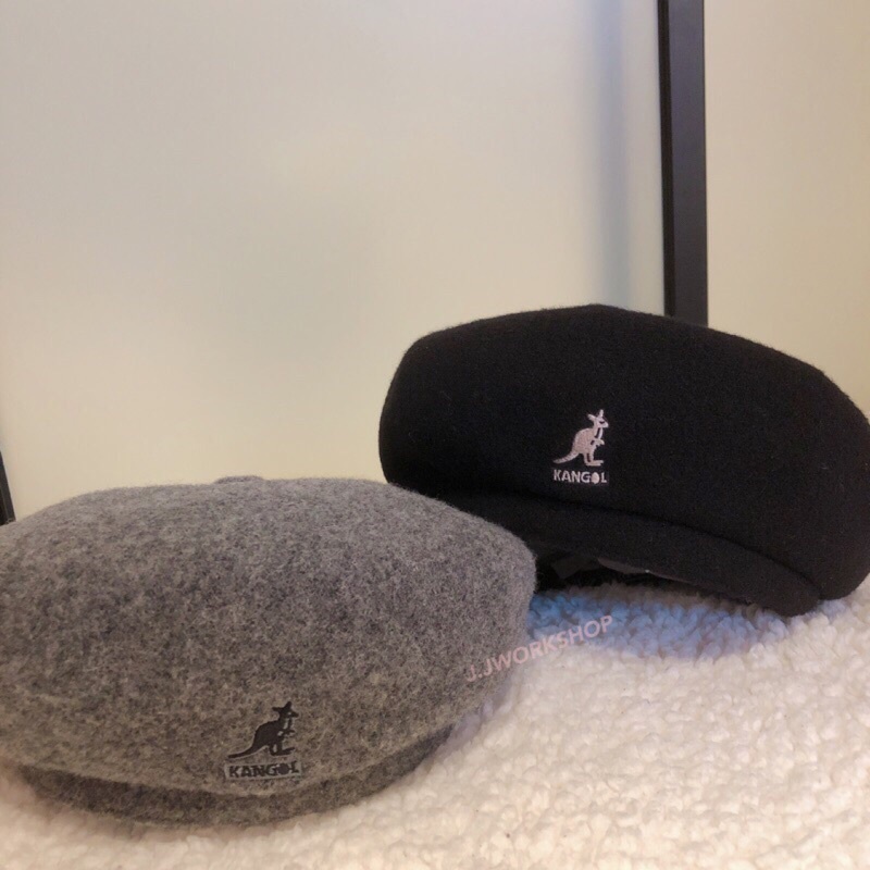 【全新絕版限量現貨】日本代購 KANGOL 羊毛畫家帽 貝雷帽 黑色 M號 休閒 百搭 街頭 潮流