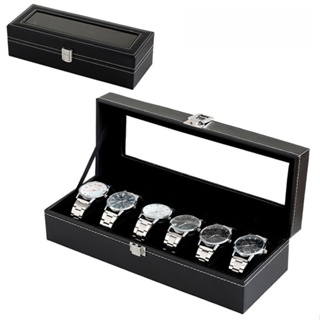 💥台灣出貨💥高級手錶盒 皮革手錶盒 6格手錶盒 手錶盒 收納展示盒 高檔珠寶首飾收納盒 機械手錶盒 歐式收納盒手錶收藏盒