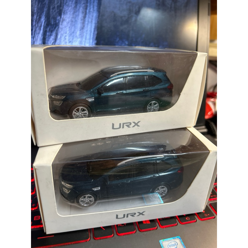 全新-LUXGEN 納智捷 URX 1:43 迴力車 原廠模型車 藍色