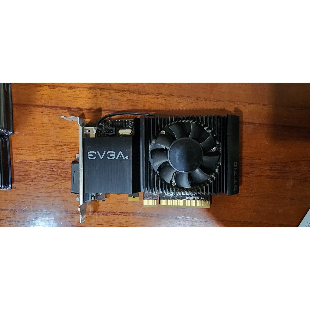 艾維克 EVGA GT710 DDR3 1G半高卡 PCIE LP 低功耗 顯示卡