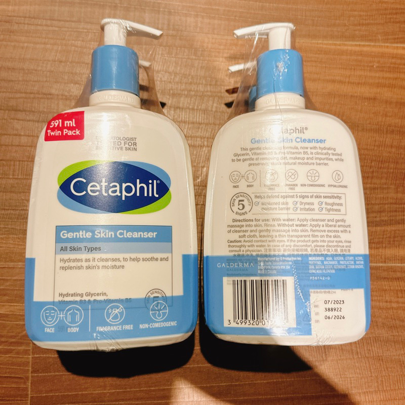 「最新效期/現貨」Cetaphil 舒特膚 溫和臉部清潔乳 洗面乳 (591ml*1入)