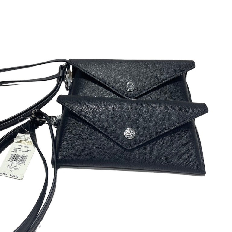 草兒~🔸現貨不必等🔸Michael Kors MK 防刮眼鏡盒(無購證)黑色/圓標壓扣