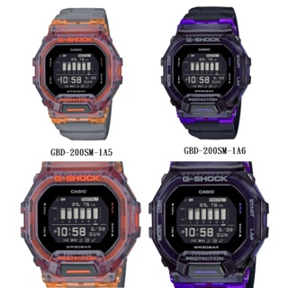 【天龜】G-SHOCK 潮流領袖藍牙連線耐衝擊運動樹脂腕錶 GBD-200SM-1A5 GBD-200SM-1A6