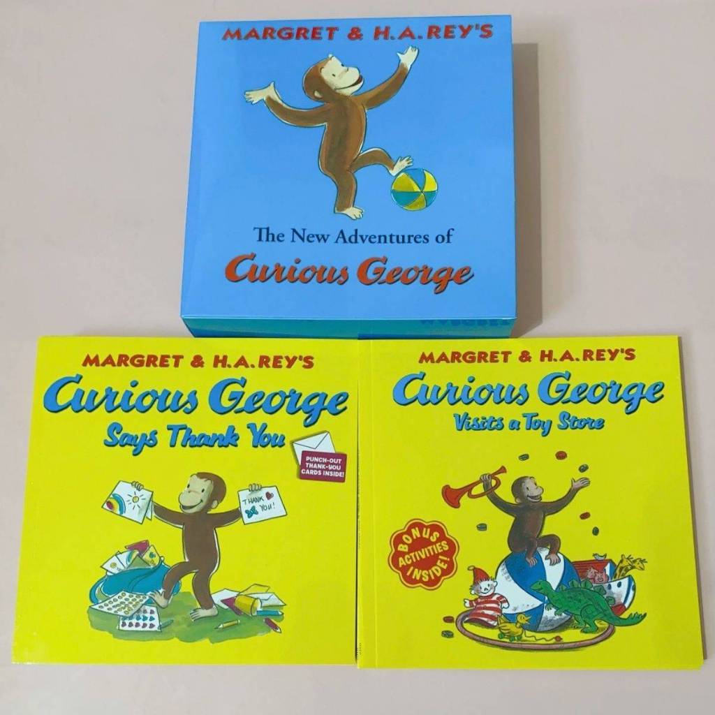 (現貨)🔥【樂學精選橋樑書】Curious George 好奇猴喬治全套16冊盒裝  廖彩杏書單推薦 點讀版