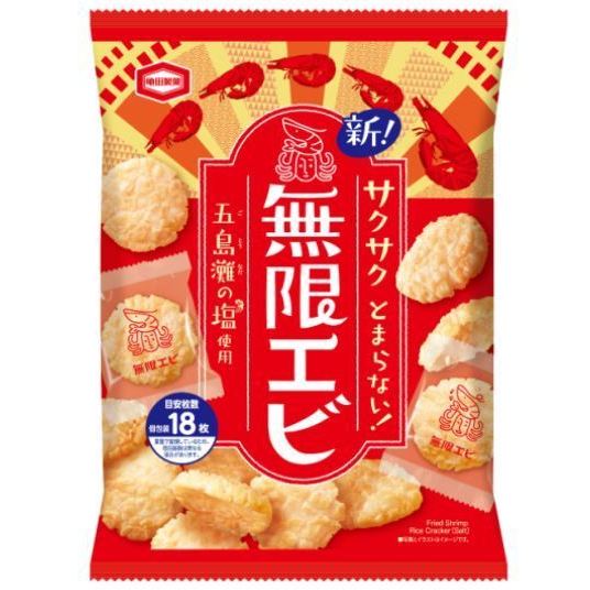日本 龜田製菓   龜田 無限蝦米果   蝦米果  蝦餅 海苔