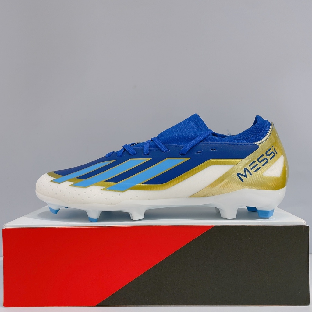 adidas X CRAZYFAST LEAGUE FG MESSI 男生梅西 塑膠釘 戶外 訓練 足球鞋 ID0712