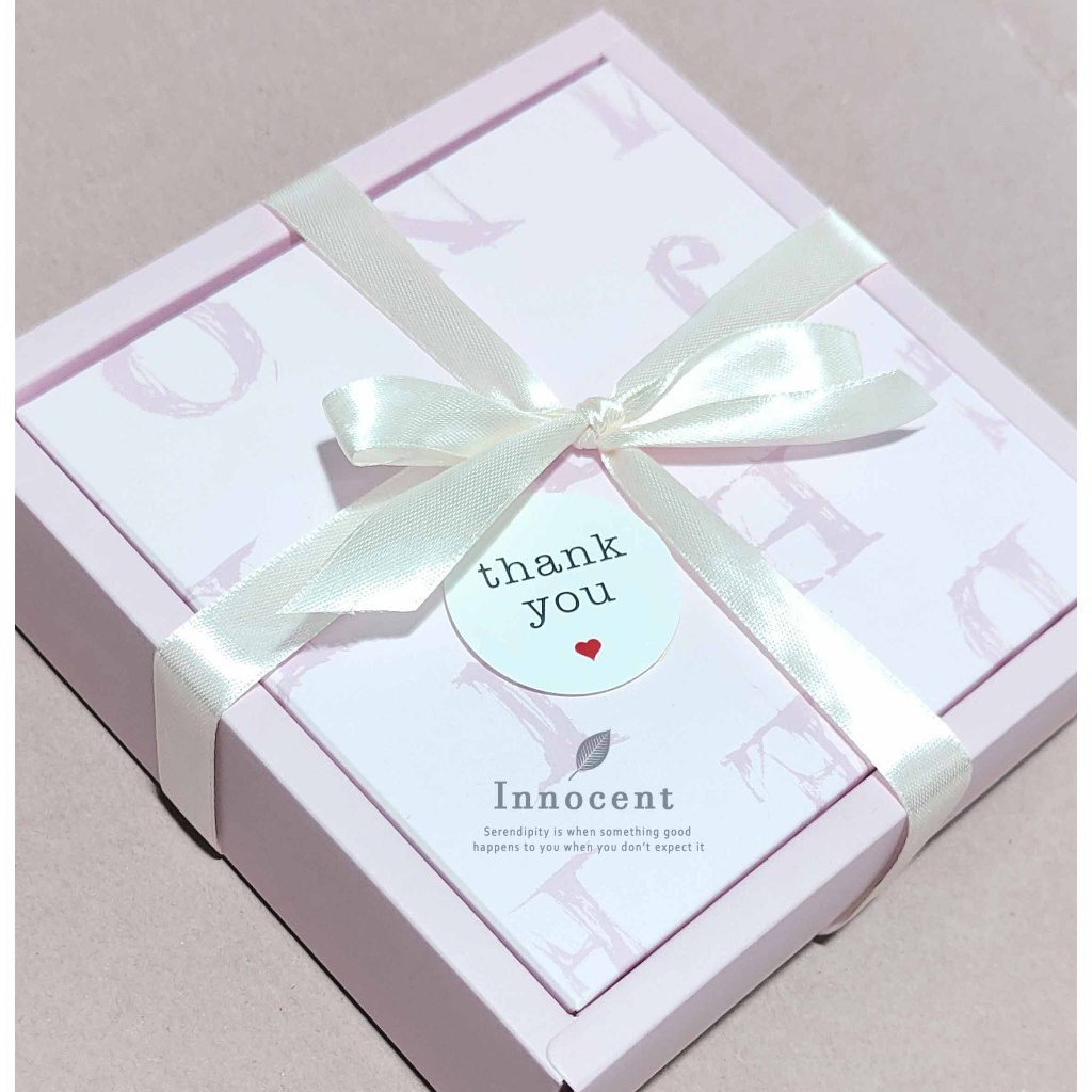 粉色英文正方形禮盒 韓式 翻蓋式 DIY 禮品包裝 茶葉 手工皂 月餅 包裝禮盒 現貨