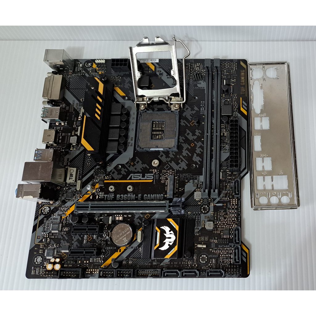 ASUS TUF B360M-E GAMING LGA1151 支援8~9代處理器 主機板含win10家用版金鑰