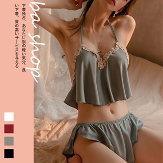 【BAshop】臺灣現貨🌹臺灣現貨🌹吊帶冰絲綢緞睡衣．睡褲 冰絲睡衣性感睡衣舒適睡衣絲質睡衣套裝睡衣夏天#2403705