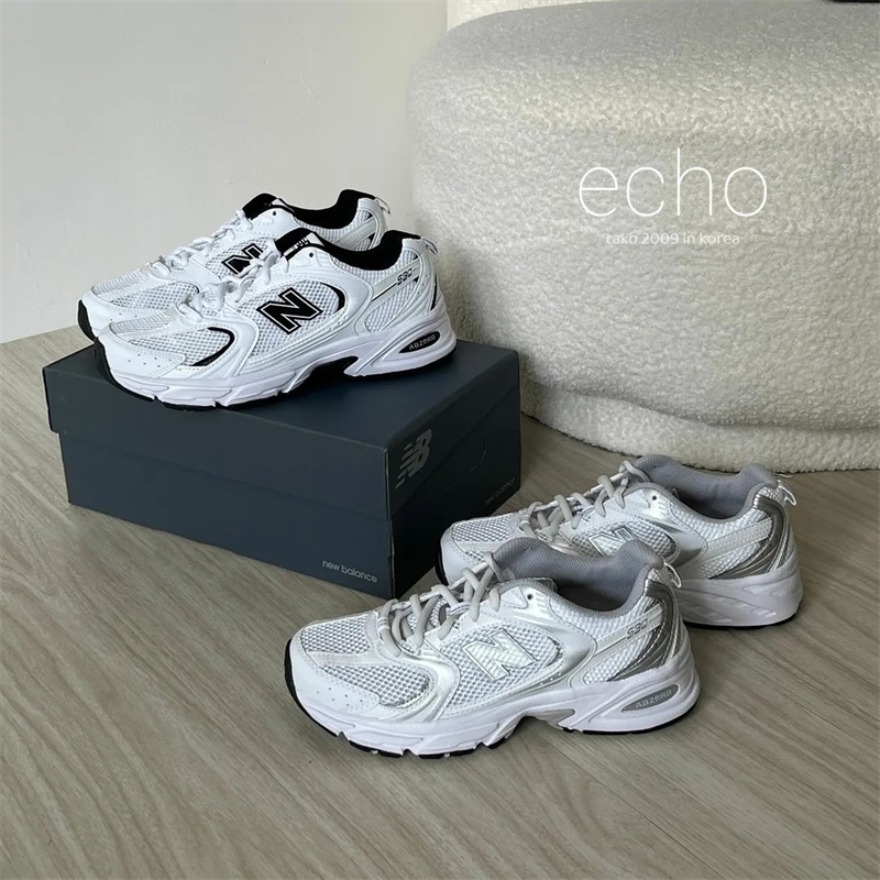 Echo鞋類-New Balance 530 黑白 白銀 銀灰 慢跑鞋 女鞋 休閒鞋 MR530EWB MR530EMA