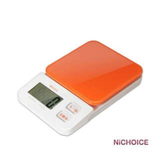 ❤️俗俗賣 全新品❤️日本Nichoice大螢幕 廚房電子料理秤-橘
