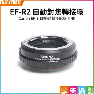 享樂攝影【SPINIZ EF-R2 自動對焦轉接環】適用Canon EF-S/EF鏡頭轉接EOS R RP RF帶控制環