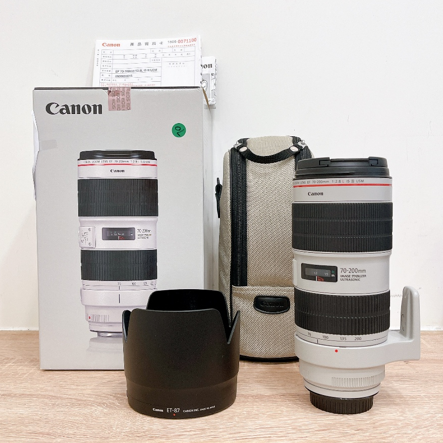 ( 近全新無盒 ) Canon 佳能 EF 70-200mm f/2.8 L IS III USM 林相攝影 二手鏡頭