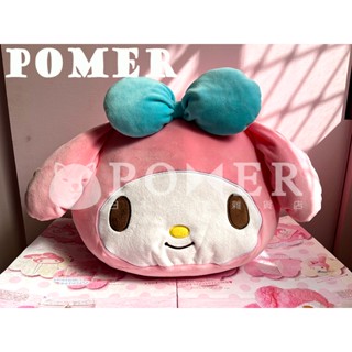 ☆POMER☆日本專用景品 絕版正品 三麗鷗 Melody 美樂蒂 蝴蝶結 大頭 娃娃 玩偶 抱枕 靠枕 柔軟 生日禮物
