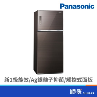 Panasonic 國際牌 NR-B421TG-T 422L 雙門 冰箱 變頻 無邊框玻璃 曜石棕