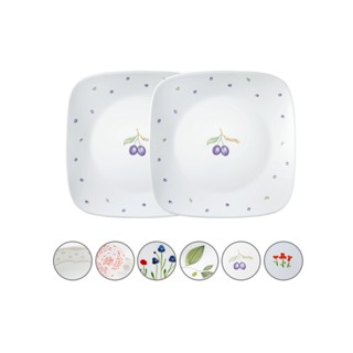 【美國康寧 CORELLE】10吋方盤-亞洲花色＜多件專案＞
