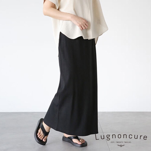 Lugnoncure 鬆緊腰設計針織長裙(FD33L0L0280)