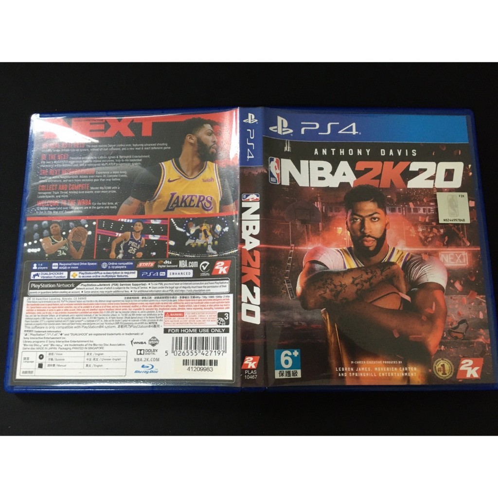 ．私人好貨．二手．PS4．早期 絕版【NBA 2K20 中文版】中古光碟 電視遊樂器 主機遊戲 電玩單機 自售