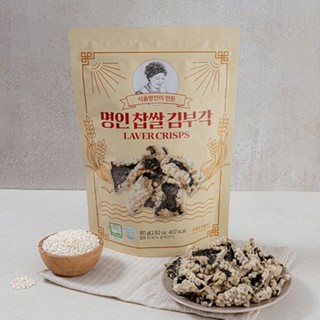 【現貨+預購】韓國名匠手工海苔米脆片 黃太魚皮脆片 80g 240g 오희숙전통부각