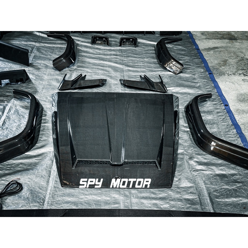 【SPY MOTOR】賓士 Benz W464 G350 G500 G63 乾碳纖維引擎蓋飾版