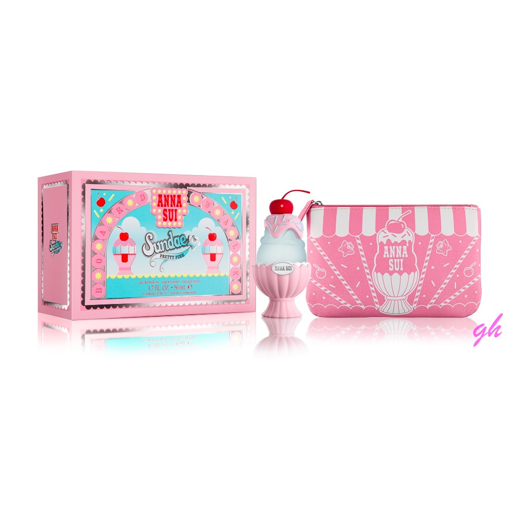 【GH】Anna Sui Sundae Pretty Pink 果漾聖代淡香水-粉紅禮盒