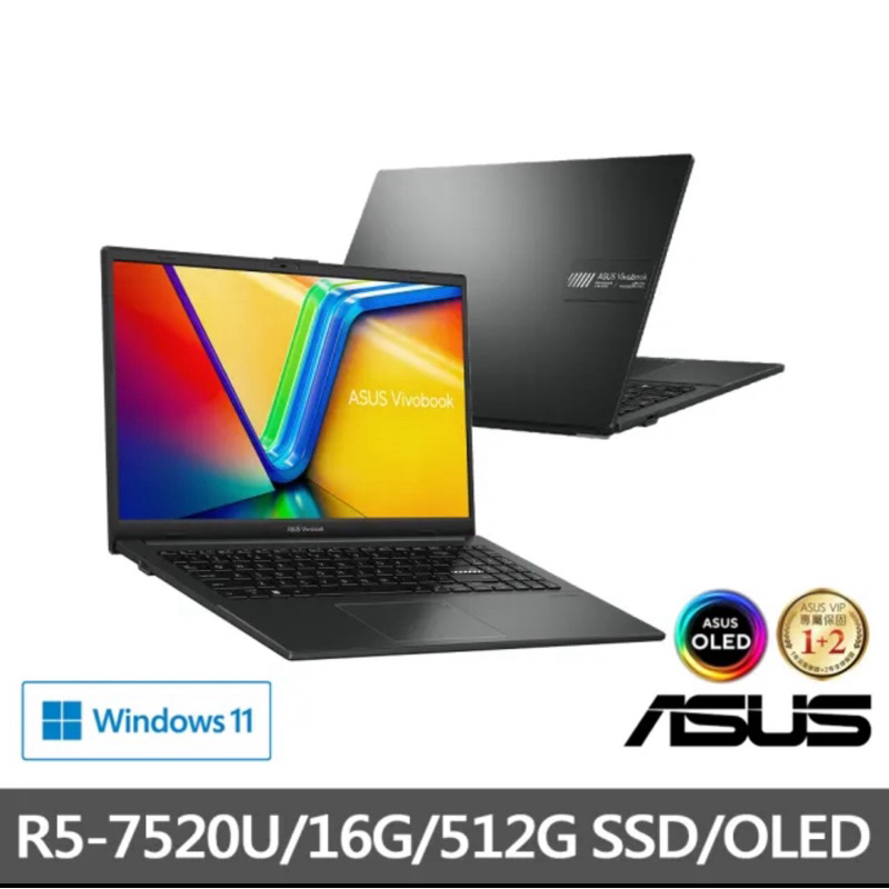 ASUS 華碩 15.6吋R5輕薄筆電(Vivobook Go15 E1504FA) 1.63kg