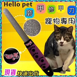 ✪四寶的店✪哈囉佩特【不鏽鋼 挫刀】防滑手把 Hello pet 指甲 挫刀 狗 手動磨甲器 貓 寵物 犬 狗