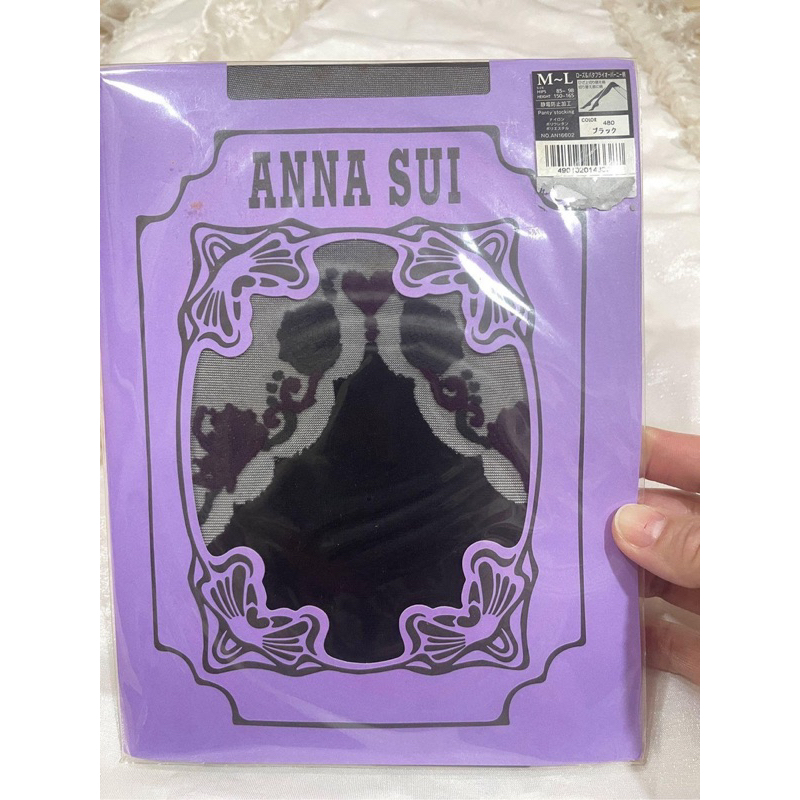 ANNA SUI全新日本製造型褲襪（假兩件花朵）