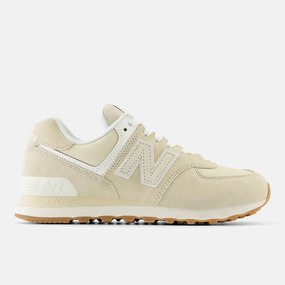 New Balance 574 女鞋 休閒鞋 復古鞋 經典 麂皮 奶茶色-WL574QB2